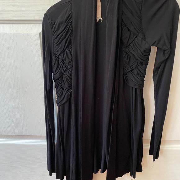 Anthropologie Bailey 44 Women's S Black Open Front Cardigan - Picture 4 of 4